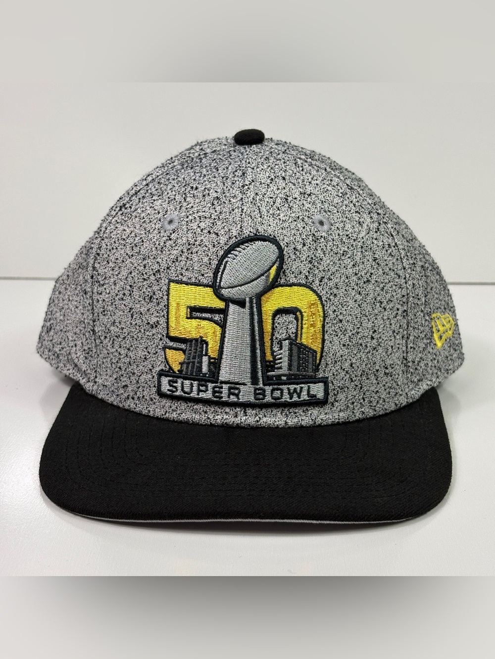 Super Bowl 50 Hat New Era 9FIFTY Snapback Men's OSFA Gray Black NFL Broncos